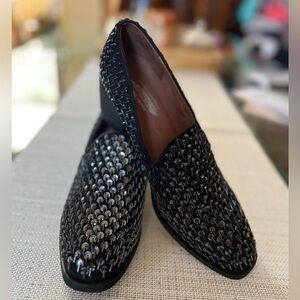 JEFFREY CAMPBELL & FREE PEOPLE,loafers collaboration, unique,hand made decorated